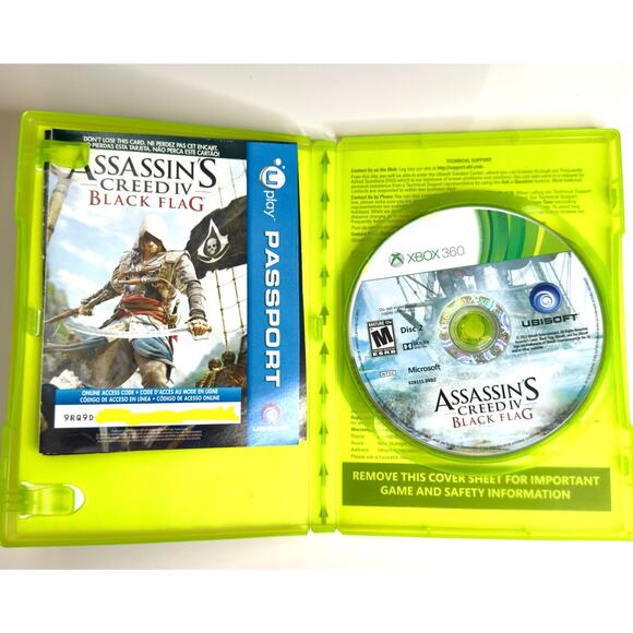 Assassin’s Creed IV: Black Flag (Microsoft Xbox 360, 2013) 2-Disc Case & Manual - Picture 4 of 10